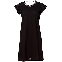 Skinnygirl Women's Throwback Tee Shirt Dress with Chain Necklace