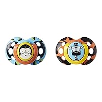 Tommee Tippee Anytime Pacifier, 18-36 Months, 2 Pack of Symmetrical, BPA Free Pacifiers with a Reusable Sterilizer Pod