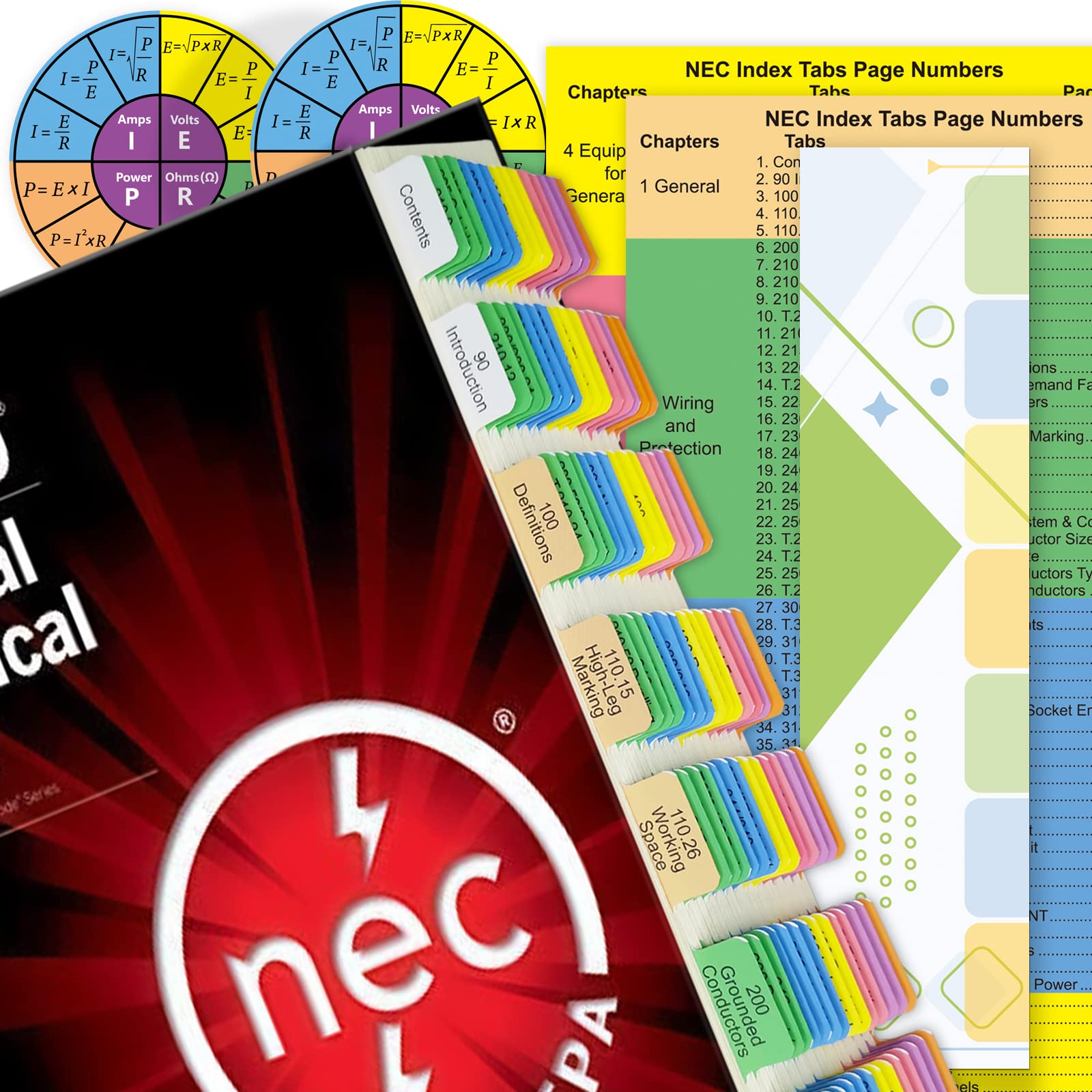 Mua NEC Code Book Tabs 2020, 120 PCS NEC Tabs, Laminated & ColorCoded