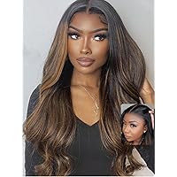 UNICE Bye Bye Knots Pre Everyting Glueless Wig Balayage Brown 7x5 Lace Front Wigs Human Hair Body Wave Pre Plucked Pre Cut Bleached Knots Ready to Go Human Hair Wig 150% Density 20 inch