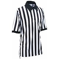 Smitty Lacrosse Officials Mesh Short Sleeve Shirt (Large) Black White