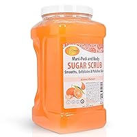 Sugar Body Scrub, Exfoliating, Mandarin, 128 Oz, Moisturizing, Hydrating and Nourishing, Glow, Polish, Smooth and Fresh Skin - Body Exfoliator