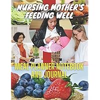 Nursing mother's feeding well meal planner notebook and journal: Daily Nutrition tracker, better health food planner notepad Healthy Food List, Grocery List. breakfast, lunch, and dinner.