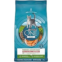 Natural Low Fat, Indoor Dry Weight Control High Protein Cat Food Plus Indoor Advantage with Real Salmon - 7 lb. Bag