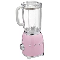 Smeg Countertop, Pastel Pink 50s Style Blender, 48 Ounces