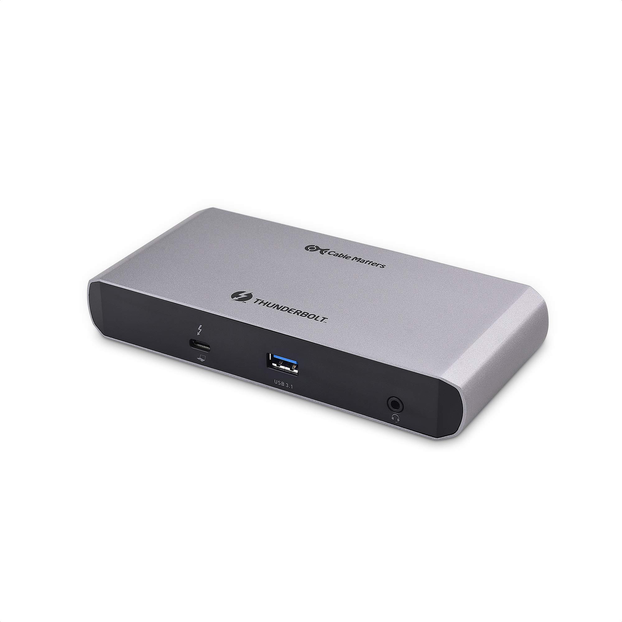[Intel Certified] Cable Matters Aluminum Thunderbolt 3 Dock USB C Docking Station with Dual DisplayPort and 60W Charging for Windows and Mac - Comp...