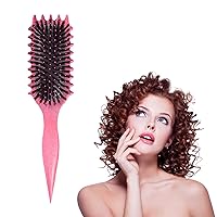 Curl Brush for Curly Hair Wet - Ultimate Brush for Curly Hair, Offering Exquisite Styling and Defining Curls - The Perfect Curl Defining Brush for Stylish Curly Hair (Pink)