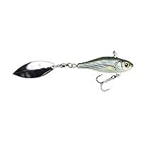 Spinner baits for Bass Fishing | Tail Spinner Lure, Unique Blade Baits for Bass, Trout Lures | Hard Metal Tail Spinnerbait with Sharp Blade Bait for Explosive Strikes