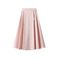 Women's Horse Face Skirt Long Swing Pleated Tie Up A-Line Skirt Chinese Ming Dynasty Horse Hanfu Face Skirts