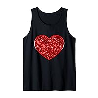Heart Love Valentine's Day Cute Couples Matching Christmas Tank Top
