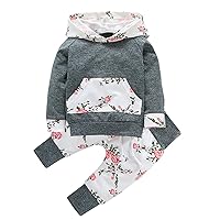 BINPAW Baby Girls Boys Jogger Outfit, 0 Months - 24 Months