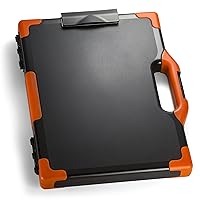 Carryall Clipboard Storage Box, Letter/Legal Size, Black and Orange (83326)