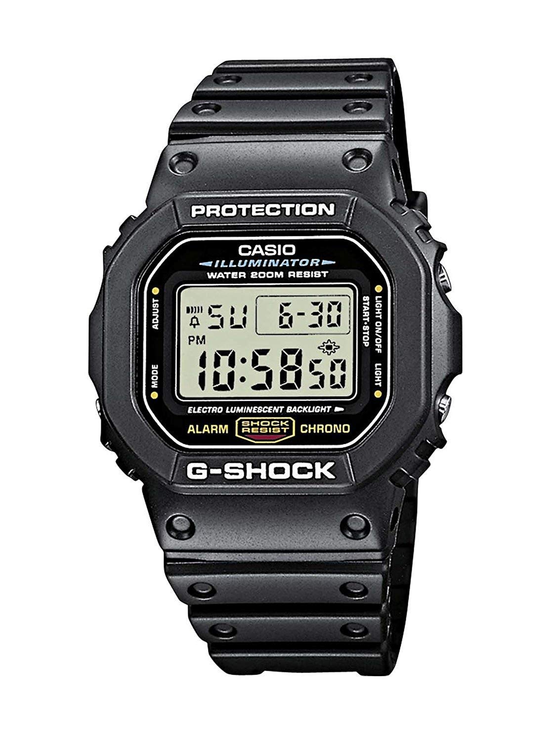 Casio Mens G-Shock Digital Watch, with Quartz Digital Movement, and Multi-Function Alarm, Stopwatch, and Countdown Timer, Hourly Time Signal, Auto Calendar, Water-Resistant to 200 M (660 Feet)