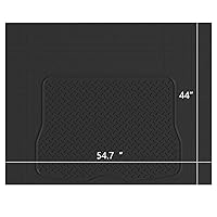Heavy Duty Rubber Trunk Cargo Liner Floor Mat, Trimable to Fit for Car, SUV, Van, Trucks (Large, Black)
