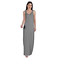 Basics Womens Sleeveless Tank Maxi Dress Casual Summer Everyday Jersey Dress