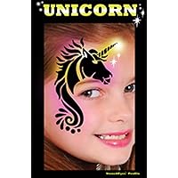 Face Painting Stencil - StencilEyes Profile Unicorn