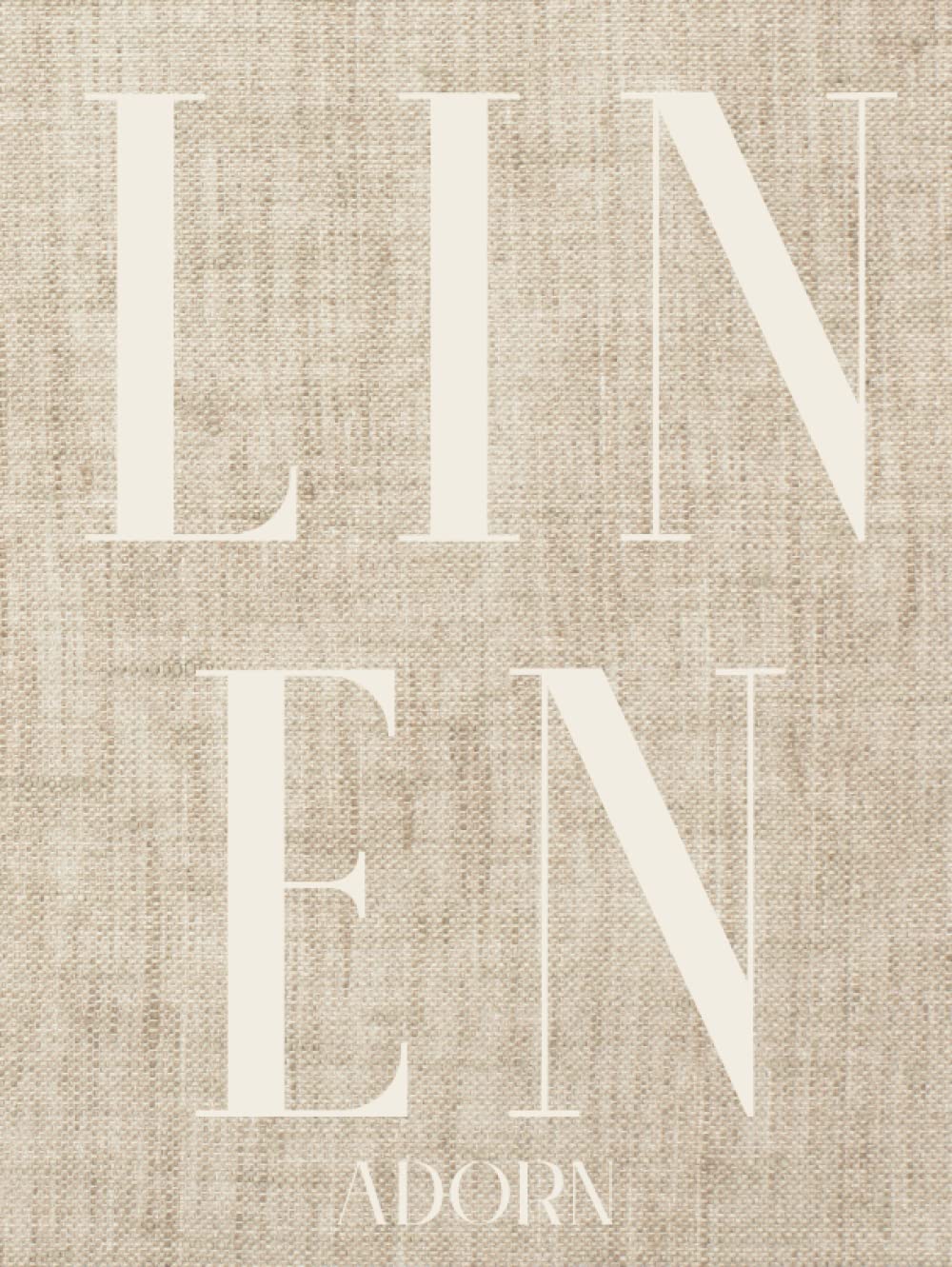 Linen Adorn: Photographed Linen Decor Book For Decorative Display | Thick Spine For Visual Statement Piece
