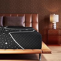 Sweetnight Queen Mattress, 14 Inch Gel Memory Foam Mattress for Staying Cool, Plush Queen Size Mattress in a Box for Pressure Relief & Motion Isolation, Starry Night