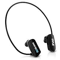 MP3 Player Bluetooth Headphone - Waterproof Swim IPX8 Flexible Wrap-Around Style Headphones Built-in Rechargeable Battery Bluetooth w/ 8GB Flash Memory & Replacement Earbuds - PSWP28BK Black
