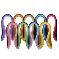 9 Pack 900 Strips Quilling Paper Kit, 5mm x 39cm, 36 Shades of Colors, Quilling Paper, Arts and Craft, Card Design Making, Paper Flower Making