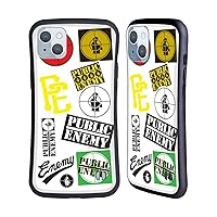 Head Case Designs Officially Licensed Public Enemy Collage Graphics Hybrid Case Compatible with Apple iPhone 14 Plus
