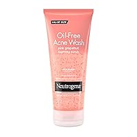 Oil Free Pink Grapefruit Acne Face Wash with Vitamin C, 2% Salicylic Acid Acne Treatment, Gentle Foaming Vitamin C Facial Scrub to Treat & Prevent Breakouts, 6.7 fl. oz