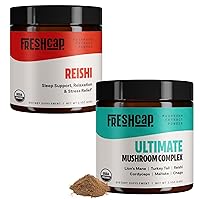 FreshCap Stress Bundle (Reishi Powder and Ultimate Mushroom Complex Powder)