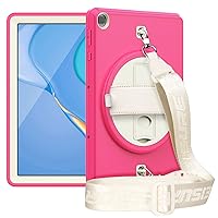 for Huawei MatePad T10s 10.1 2020 Case, Heavy Duty Shockproof Protective Rugged Case,with Hand Strap,Kickstand, Shoulder Strap for MatePad T10 9.7