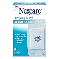 Nexcare Strong Hold Pain Free Removal Bandages For Knee And Elbow, 6 Count