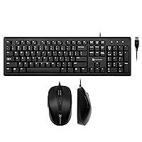 X9 Performance USB Wired Keyboard and a USB Wired Ergonomic Mouse, The Ultimate Duo