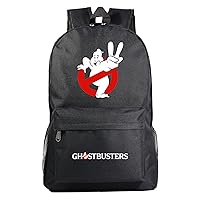 Ghostbusters Canvas Daypack Waterproof Bookbag-Lightweight Knapsack Classic Durable Bagpack for Travel