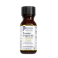 Premier Research Labs Oregano Oil - Potent Carvacrol Content - Oregano Essential Oil Extract - Amber Glass Bottle - Dropper Dispenser - 0.5 fl oz