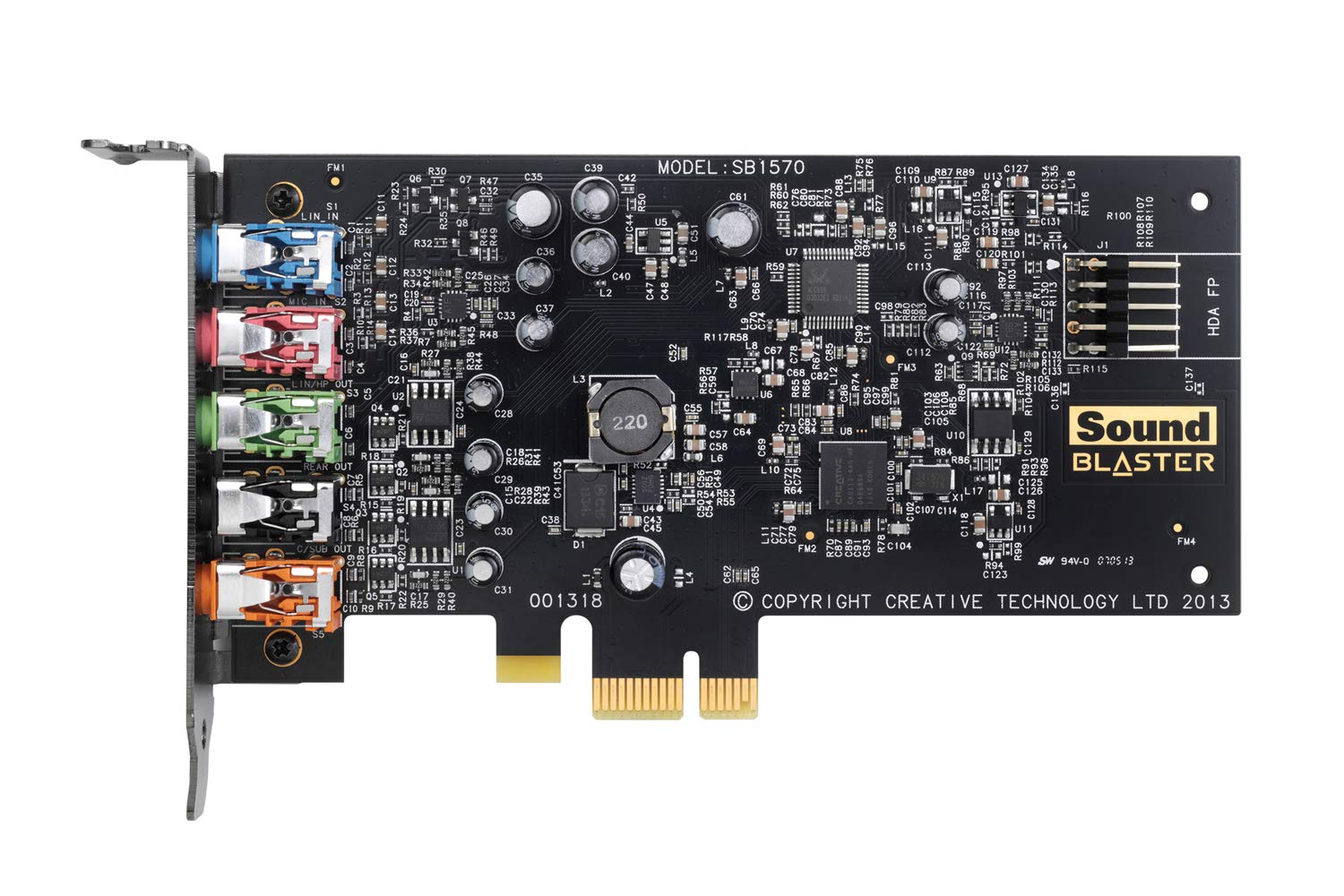Creative Sound Blaster Audigy FX PCIe 5.1 Internal Sound Card with High Performance Headphone Amp for PCs