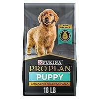 High Protein Dry Puppy Food, Chicken and Rice Formula - 18 lb. Bag