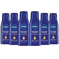 NIVEA Essentially Enriched Body Lotion for Dry Skin - Pack of 6, 2.5 fl. oz. Travel Size Toiletries