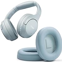 TOZO HT2 Hybrid Active Noise Cancelling Headphones, Wireless Over Ear Bluetooth Headphones+HT2 Replacement Ear Pads Blue