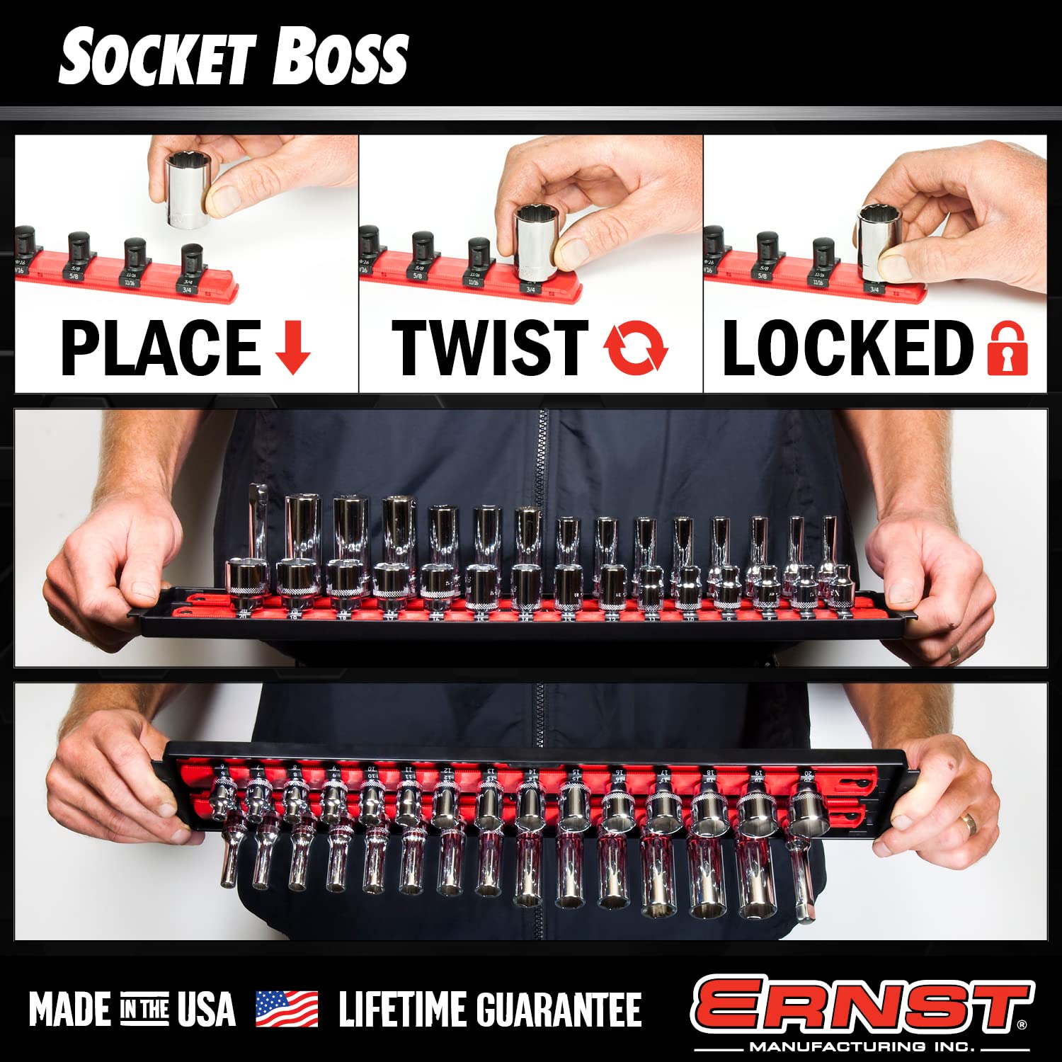Mua Ernst Twist Lock Socket Boss Premium 2 Rail 14 Inch Drive Socket Organizer 13 Inch High 0264