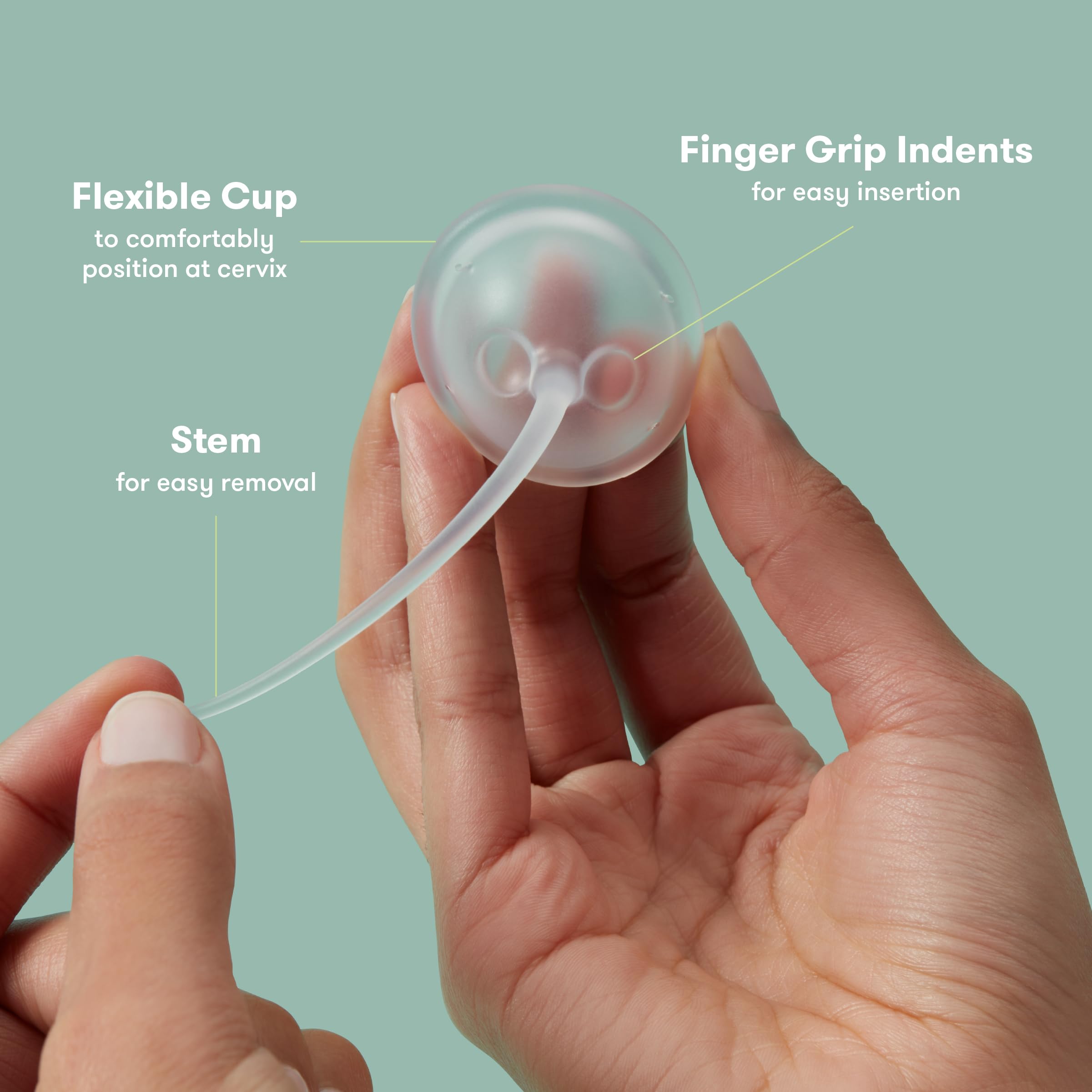 Frida Fertility Conception Aid Cup, Natural Conception Aid Cup for Fertility Support | Aids in Conception for Women + Keeping Sperm Close to Cervix| Reusable with Storage Bag| Soft + Flexible Silicone
