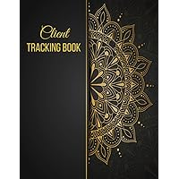 Client Tracking Book: Hair Stylist Appointment Profile Salon Client Data Organizer & Client Management System Including Address Details And ... Z Alphabetical Tabs | Black And Gold Mandala