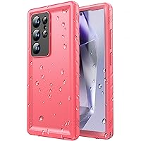 SPORTLINK for Samsung Galaxy S24 Ultra Case - IP68 Waterproof Dustproof, 360 Full Body Shockproof Protective, Built-in Screen Protector Cover for Galaxy S24 Ultra 5G 6.8 Inch, Pink