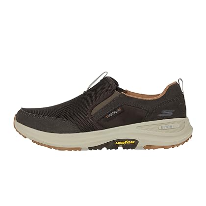 Skechers Mens Go Walk Outdoor Athletic Slip on Trail Hiking Shoes With Air Cooled Memory Foam