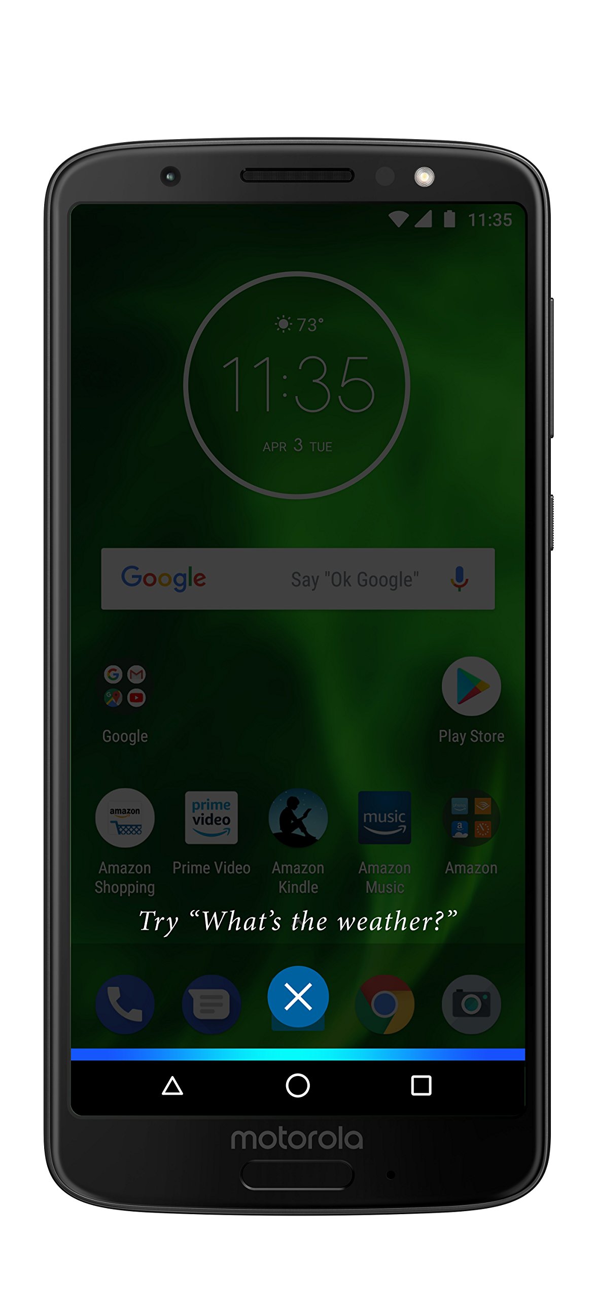 Moto G6 with Alexa Hands-Free – 32 GB – Unlocked (AT&T/Sprint/T-Mobile/Verizon) – Black - Prime Exclusive Phone