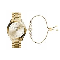 Michael Kors Slim Runway Women's Watch, Stainless Steel Bracelet Watch for Women