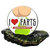 Funny 'I Love Farts' Stress Putty - A Playful & Relaxing Gag Gift - Hilarious & Silly Stress Relief - Jar for Fun Moments
