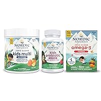 Kids Starter Pack - Omega-3 Fishies, Nordic Flora Probiotic Gummies, Zero Sugar Kids Multi Gummies