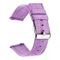 Nylon Loop Strap for Samsung Galaxy Watch 4/classic/3/46mm/42mm/Active 2 Gear s3 Frontier watchBand 20mm 22mm Bracelet Correa (Color : Purple, Size : 22mm Universal)