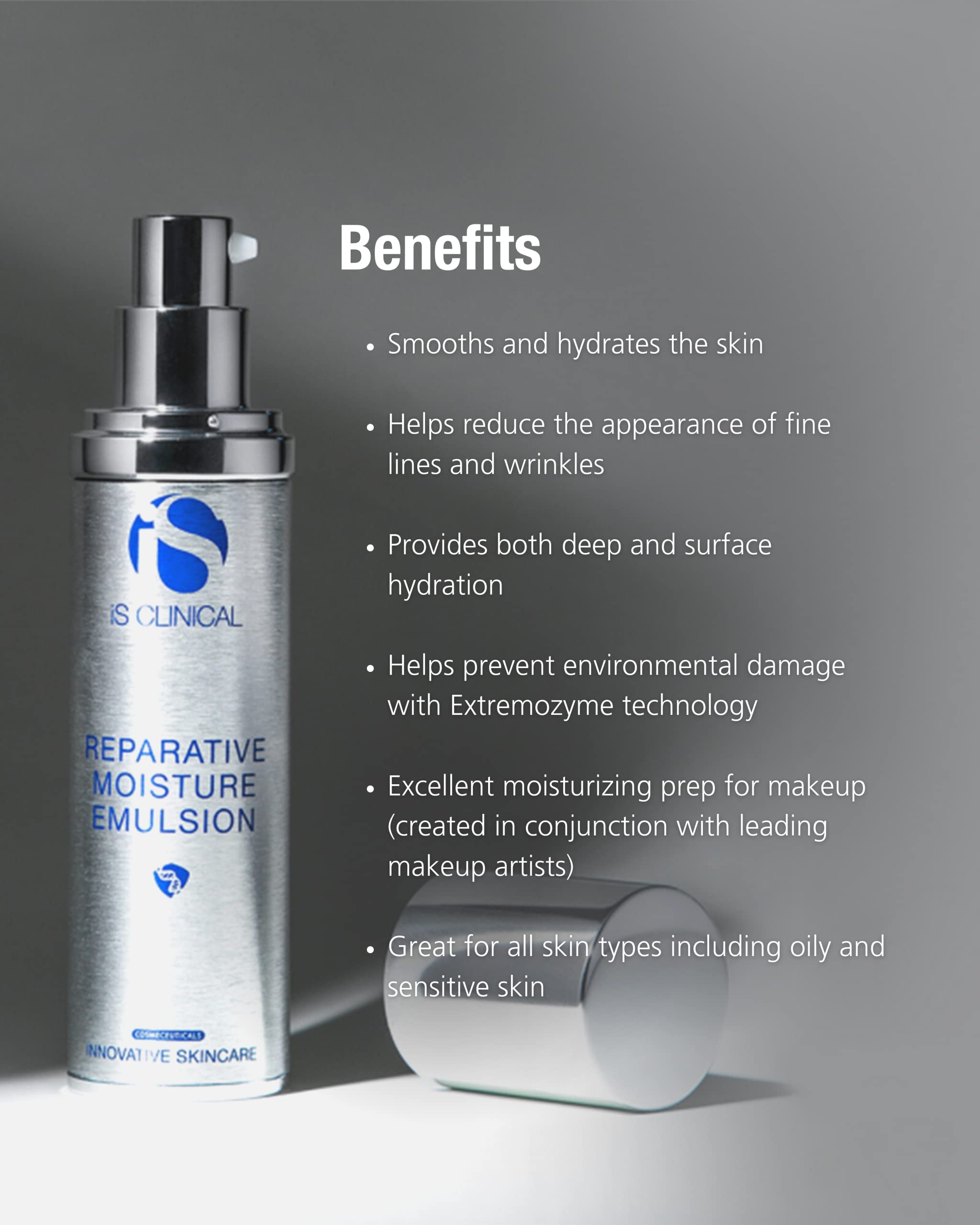 iS CLINICAL Reparative Moisture Emulsion, Hydrating Anti-Aging Face Moisturizer with Hyaluronic Acid, Repairs and Protects Skin