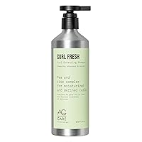 AG Care Curl Fresh Hydrating Shampoo with Pea & Rice Amino Acids - Curl Shampoo to Cleanse Scalp and Retain Moisture for Healthy, Defined Curls, 12 Fl Oz Bottle
