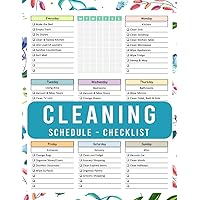 Cleaning Schedule and Checklist for Adults: Housekeeping Checklist, Checklist Household Chores Adults, FlyLady control journal cleaning schedule