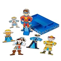 Joey Magnetic Wooden Dress-Up Pretend Play Set (25+ pcs) for Toddlers and Preschoolers Ages 3+